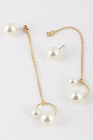 Double End Ring Dangle Earring 5ACC10